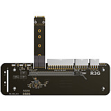 M.2 NVMe Edge to PCIe x16 Connector PCIe x16 to M.2 NVMe Adapter R43SG eGPU for NUC ITX STX Notebook 6P to Dual 8P Power Cable