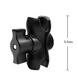 Aluminum Alloy Double Socket Arm for 25mm/1 Inch Ball Head Holder Mount Clamp for RAM Bicycle Motorcycle Camera Extension Arm
