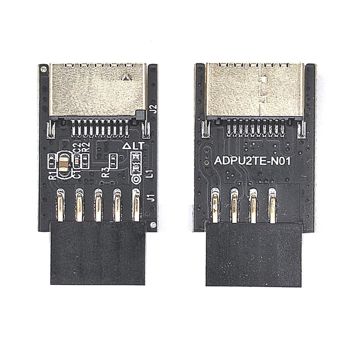 Motherboard USB2.0 9Pin to TYPE-C A-KEY Front Connector Converter USB3.2 TYPE-E Interface Header Adapter USB 2.0 Extender Card