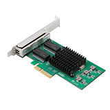 I350-T4 Ethernet Controller PCIe 4x Quad RJ45 4Ports Lan Card 10/100/1000Mbps Gigabit LAN Server Network Adapter Ethernet Card