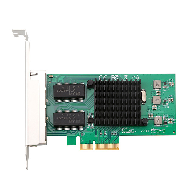 I350-T4 Ethernet Controller PCIe 4x Quad RJ45 4Ports Lan Card 10/100/1000Mbps Gigabit LAN Server Network Adapter Ethernet Card