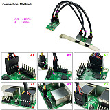 Mini PCIe 2 Ports 1000 M 1 Gigabit Ethernet Network Card RTL8111H Dual RJ45 Lan 10/100/1000 Mbps Nic Lan Chips for Desktop Computer