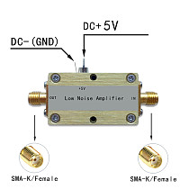 50M-4GHz Low Noise Amplifier  LNA Module NF=0.6 dB 22dBm 17dB@1GHz Gain For  Amateur Radio Amplifier