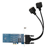 DIEWU Industrial Adapter PCIe1X to 2-port RS- 422/485 with Opto-Isolation ​Express Expansion Card