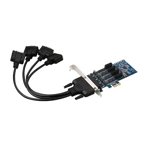DIEWU Industrial Adapter PCIe1X to 4-port RS- 422/485 with Opto-Isolation ​Express Expansion Card