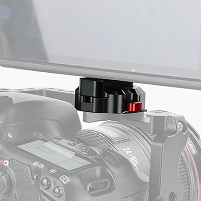 Mini V Mount Quick Release Plate Fast Lock 1/4 Screw ARRI Locating Pin for DSLR Camera Cage Rig Monitor Video Gimbal Stabilizer