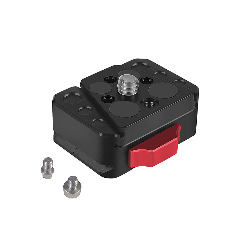 Quick Release Mount Plate Board Anti-shake Clamp V Port for Gopro13/DJI OSMO 360 （DJI） Osmo Action 3/Insta360 DRIFT Ghost XL Pro Cameras Gimbal Tripod DSLR Cage