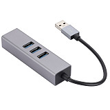 USB C HUB 1000Mbps 3 Ports USB 3.0 Type C Splitter USB to RJ45 Gigabit Ethernet Adapter for MacBook Laptop Computer Accessories
