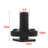 Cold Shoe Mounting Screws 3/8 Inch Double Nuts Conversion Screw For DSLR Camera Hot Shoe Head Mount Photo Studio Accessories