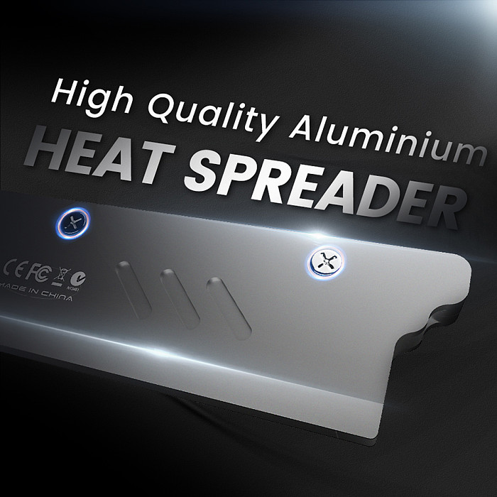 JEYI  RAM Heatsink  All Aluminum Support different type of RAM For DDR2 DDR3 DDR4 DDR5