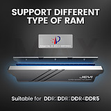 JEYI  RAM Heatsink  All Aluminum Support different type of RAM For DDR2 DDR3 DDR4 DDR5