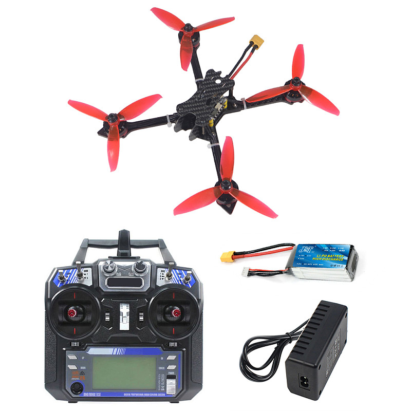 JMT DIY RC Drone Kit X220 220mm 5inch Frame Flight Controller FLYSKY Remote Controller Batteries chargers