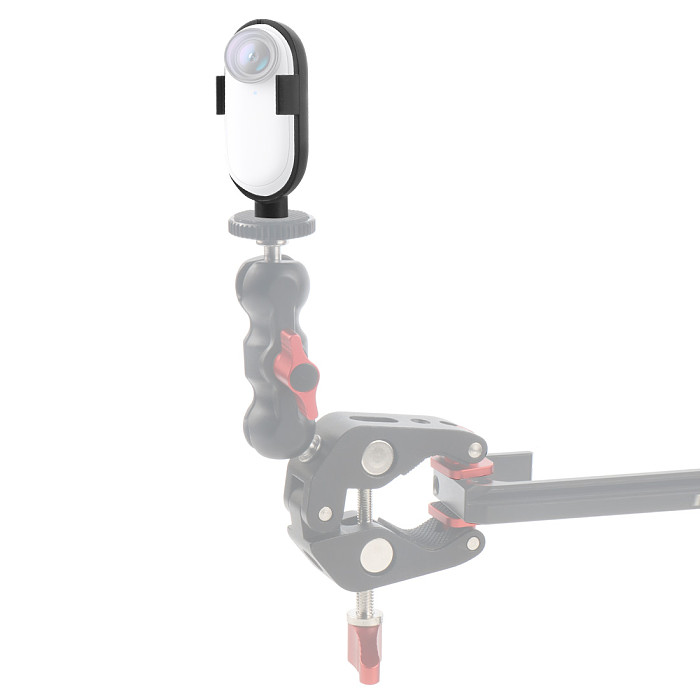 FEICHAO 1/4  Thread Camera Protective Shell Plastic Frame Mount Holder Bracket For Insta360 GO 2 Action Camera Photography Vlog