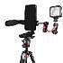 Mobile Phone Holder Smartphone Clamp Tripod with Arca-Type Mount Cold Shoe Adapter for Mic Light Video Live Extend Clip Bracket