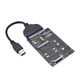 M2 KEY B-M mSATA SSD To SATA3.0 22pin Adapter for M.2 NGFF 2230-2280 SSD Adapter 2 in 1 Converter Card For PC Laptop Add On Card