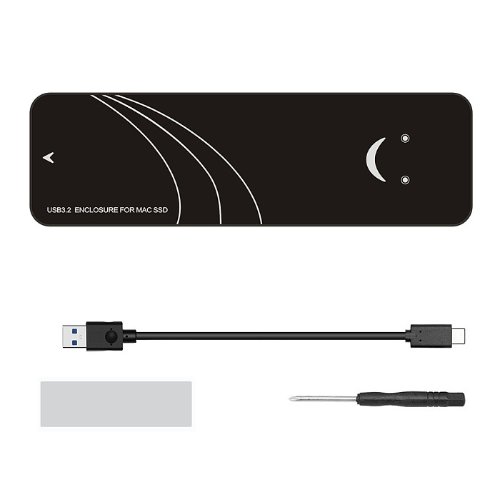 M.2 TYPE-C SSD Enclosure for M2 NVME SSD Case Adapter for Macbook Air Pro Retina 2013 2014 2015 2016 2017 USB 3.2 to MAC Box