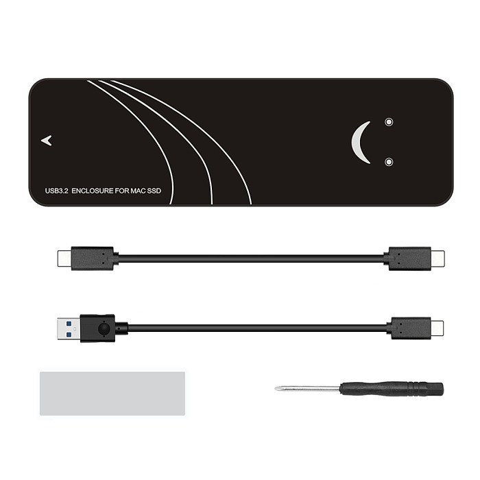 M.2 TYPE-C SSD Enclosure for M2 NVME SSD Case Adapter for Macbook Air Pro Retina 2013 2014 2015 2016 2017 USB 3.2 to MAC Box