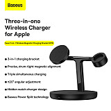Baseus 3 in 1 20W Magnetic Wireless Chargers Stand For iPhone 14/ Plus /Pro /Apple Watch /Wireless Earphones Charging Dock Station