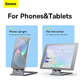 Baseus Foldable Metal Desktop Holder For iPhone 14 iPad Pro Iphone Tablet Desktop Stand Notebook Stand Laptop
