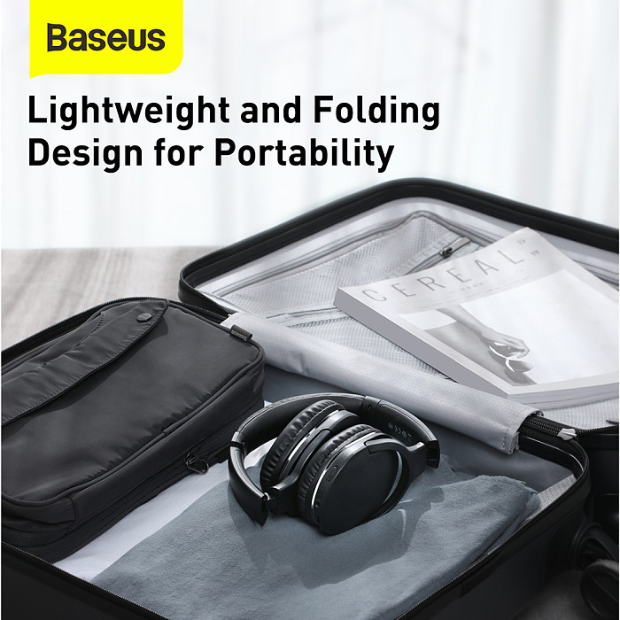 Baseus D02 Pro Over The Ear Headset Wireless Compatible -Bluetooth 5.0 Portable Headphones For Sports Game Electric Competition