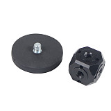 BGNING Aluminum Alloy Multi Screw Hole Conversion Photography Magnetic Cloud Mount Anti Inversion Installation Screw Hole 1/4 3/8 Alec Positioning For Iron Plane
