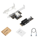 IO-M2F107-GLAN Expansion Connector Adapter Card IO-M2F1166-6I Adapter Computer Accessories