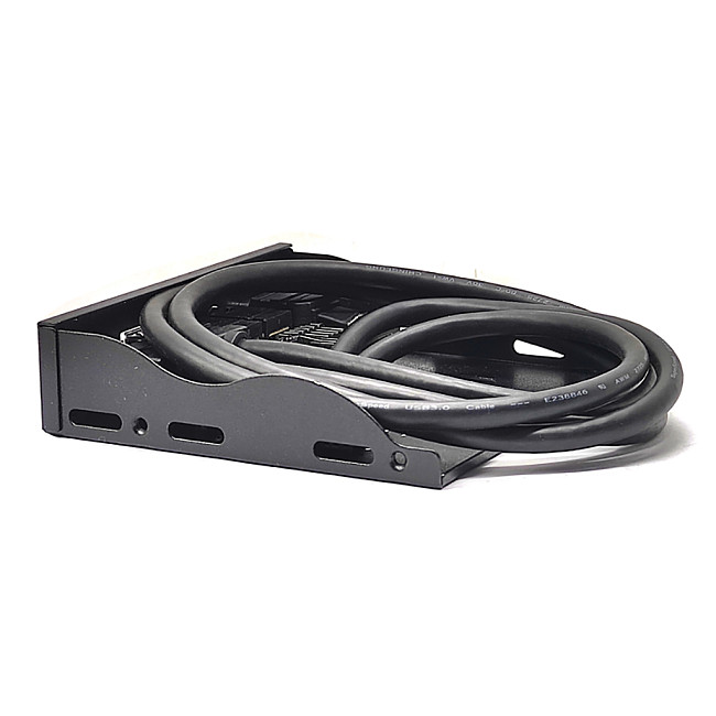 JMT 3.5in USB3.2 Gen2 Floppy Drive Front Panel 10Gbps with Audio Port USB-C Port 19Pin/9Pin Suitable for Type-E Interface 3.5in Floppy Disk Bay