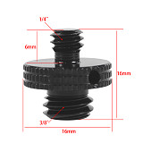 BGNING D16 * 16mm  1/4 Or 3/8  Male Adapter Screw Connection Accessories With Reinforcement Side Hole For Photography Accessories