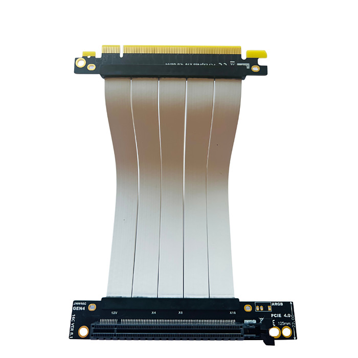90 Degree Right Angle PCIE x16 4.0 3.0 Graphics Card Extension Cable PCI Express Full Speed Adapter Cable 64GB/S for ATX Cases