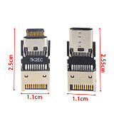 Type-E USB3.2 Gen2 to Type C Male to Female USB3.1 10Gbps Front Type e Connector Adapter for Computer Motherboard Expansion