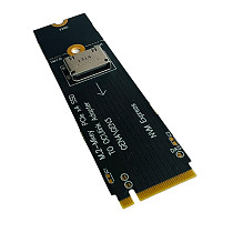 M.2-M key PCIe x4 SSD to U.2 OCUlink SFF-8612 Adapter Card Gen4/Gen3 for 2.5 inch NVME U.2(SFF 8639)SSD PCI-E NGFF Riser Card