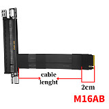 M.2-mkey to PCIE X16 NVME-compatible to PCI-E 16x Extension Adapter Cable with M2 Interface for External 1050ti Graphics Cards