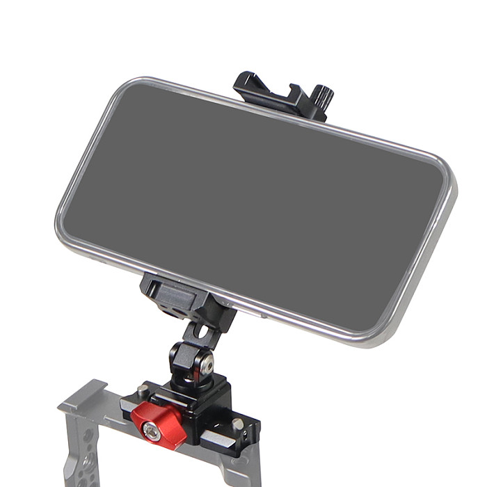 BGNING 1/4'' Quick Release Adjustable Slider Clip Phone Holder Bracket Accessories for DJI RS2 RSC2 RS3 RS3PRO SLR Rabbit Cage Handle