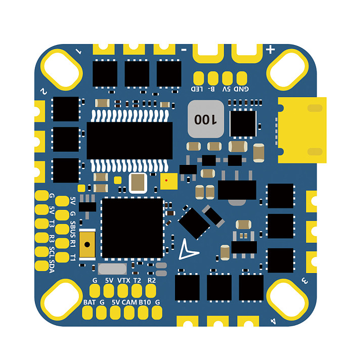 HAKRC F4126 F411 Flight Controller ICM42688 BLHELI_ S 20A 2-4S ESC AIO Built-in OSD Barometer Current Sensor for RC FPV Drone
