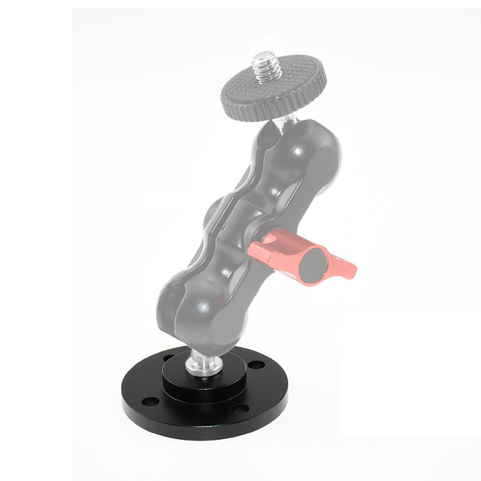 1/4 3/8 Thread Magic Arm Articulating Friction Adapter Wall Holder Clamp Mount Base Nut for LED Light DSLR Camera Accessories