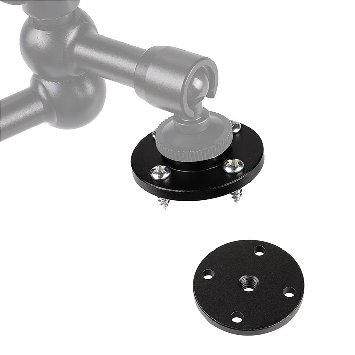 1/4 3/8 Thread Magic Arm Articulating Friction Adapter Wall Holder Clamp Mount Base Nut for LED Light DSLR Camera Accessories