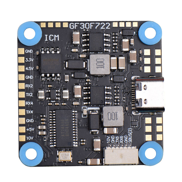 JHEMCU GF30F722-ICM Dual BEC 5V 10V OSD HD 3-8S input flight control for FPV traversers