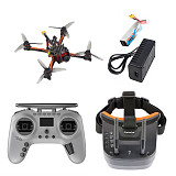 QWINOUT JS3 3inch FPV Racing Traverser With T-pro ELRS Version Remote Control 3S Battery VTX Glasses
