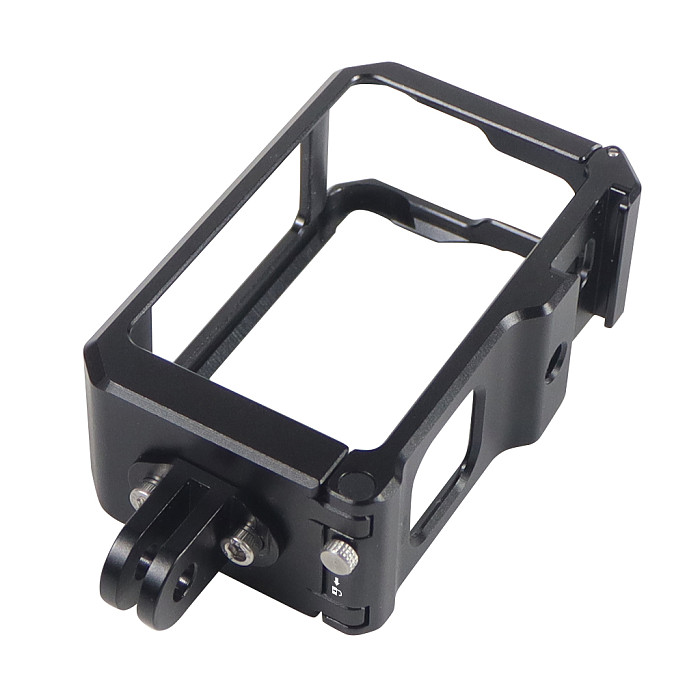 For DJI Action 5pro/Action 3 Sports Camera Aluminum Protective Frame Camera Cage Quick Release Cold Shoe Inch 1/4 screw hole Hole pitch 15mm M3