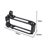 BGNing Camera Cage Rig For Insta360 X3 Action Camera Aluminum Protective Frame Cover 1/4 Tripod Adapter Cold Shoe Mount Vlogging