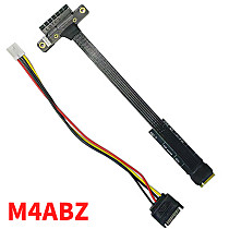 M.2 M Key to PCI-E 4.0 4X Extension Cable High Speed PCI Express Gen4 PCIe X4 Extender Flexible for M2 NVMe Riser Card Adapter
