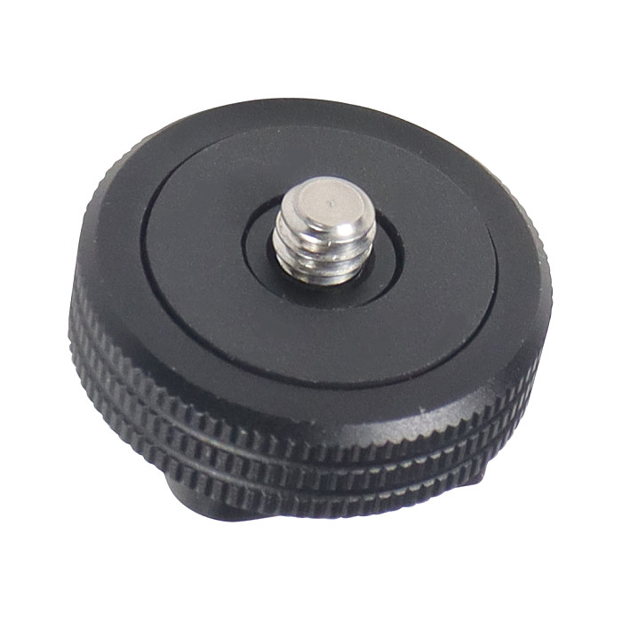 Tripod screw anti-drop hot and cold shoe mount flash light microphone adapter black for ball head SLR camera rabbit cage accessories