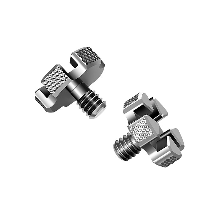 BGNing Universal Stainless 1/4  Adapter Screw for Gimbal to DSLR Cameras w/ Top Slotted 3mm Quick Release Locking Mounting Screw