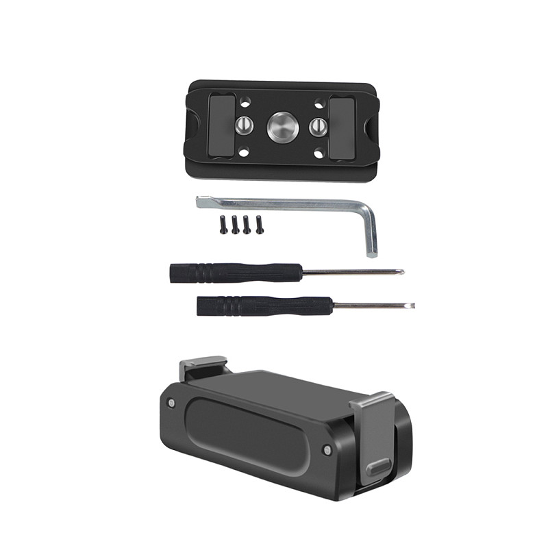 For DJI Action 5pro BGNING Aluminum Alloy Metal Quick-mounted Magnetic Mount For GOPRO Expansion Mounting Base 1/4 Interface Base 1/4 Alai Positioning 15mm Hole Spacing M3 Fixing Hole For GOPRO10/9/8/MAX