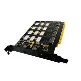 PCI-E 4.0 4x4 to M.2 4-Bays Expansion Card with M.2 to PCIe X16 Adapter Cable for M.2 NVMe 2242 2260 2280 SSD Gen 4 Adapter Card