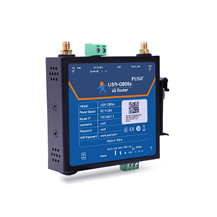 PUSR Industrial 4G LTE Router USR-G806S for IoT Device Serial Port RS485 LAN to 4G WiFi Converter Support Modbus RTU to TCP
