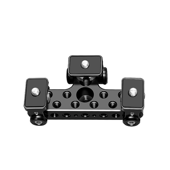 Multi-function Mobile Phone Stand 1/4 Tripod Mount 3-Position Bracket for Clip Video Live Selfie Stick Smartphone Camera Monopod