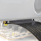 PCIE X4-16 Graphics Card Extension Cable 90 Degree PCI Express X16 Riser Card Adapter Extender PCI Express Flexible Cord