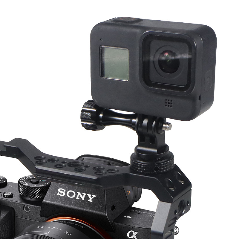BGNING Adjustable 1/4 Screw Adapter 3/8 Hole Adapter Cold Shoe for GOPRO13/11/GOPRO all series/Dajik Osmo Action