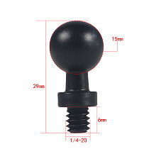 Ball Head Converter 1/4 Screw Head Camera Bracket Motorcycle Phone Ball Mount Base for Gopro Insta360 Action Camera